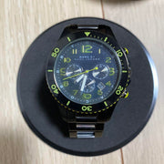  Shop Authentic Marc Jacobs Rock Chronograph Black Dial Black Steel Strap Watch for Men - MBM5026 - Luxxuri