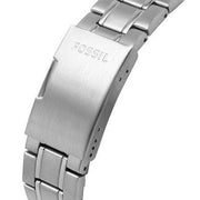  Shop Authentic Fossil Garrett Chronograph Blue Dial Silver Steel Strap Watch for Men - FS5623 - Luxxuri