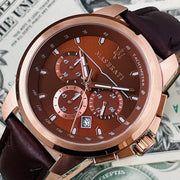  Shop Authentic Maserati Successo Brown Dial Brown Leather Strap Watch For Men - R8871621004 - Luxxuri