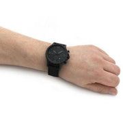  Shop Authentic Fossil Nate Chronograph Black Dial Black Leather Strap Watch for Men - JR1354 - Luxxuri