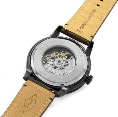  Shop Authentic Fossil Townsman Automatic Black Dial Brown Leather Strap Watch for Men - ME3155 - Luxxuri