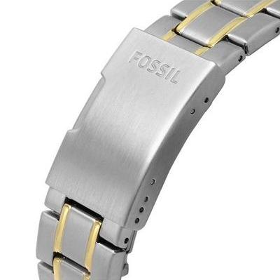  Shop Authentic Fossil Garrett Analog Black Dial Two Tone Steel Strap Watch for Men - FS5771 - Luxxuri