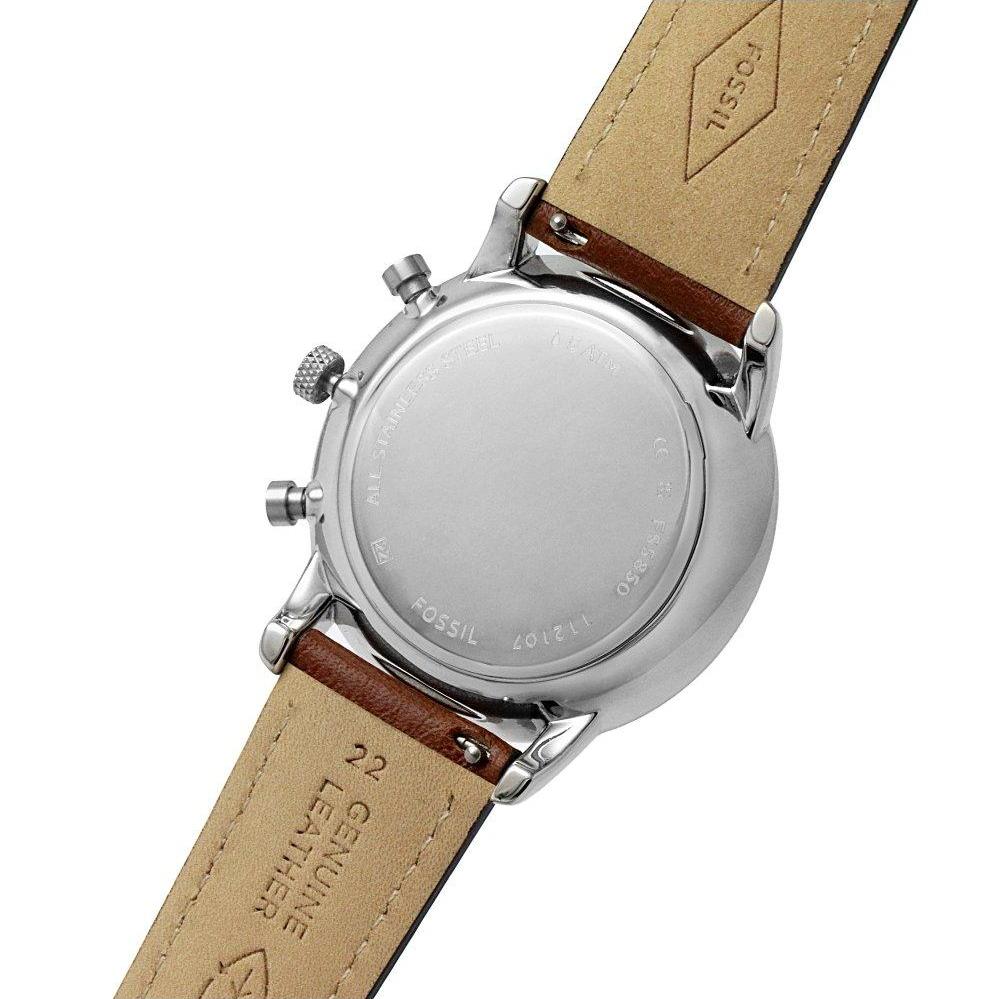  Shop Authentic Fossil The Commuter Twist Black Dial Brown Leather Strap Watch for Men -  ME1165 - Luxxuri