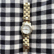  Shop Authentic Marc Jacobs Amy Dinky White Dial Gold Steel Strap Watch for Women - MBM3226 - Luxxuri