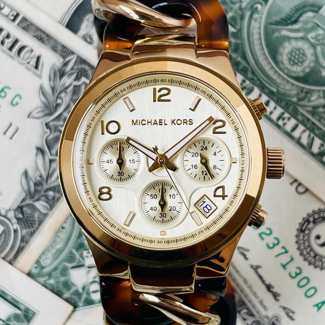  Shop Authentic Michael Kors Runway Gold Dial Two Tone Steel Strap Watch for Women - MK4222 - Luxxuri