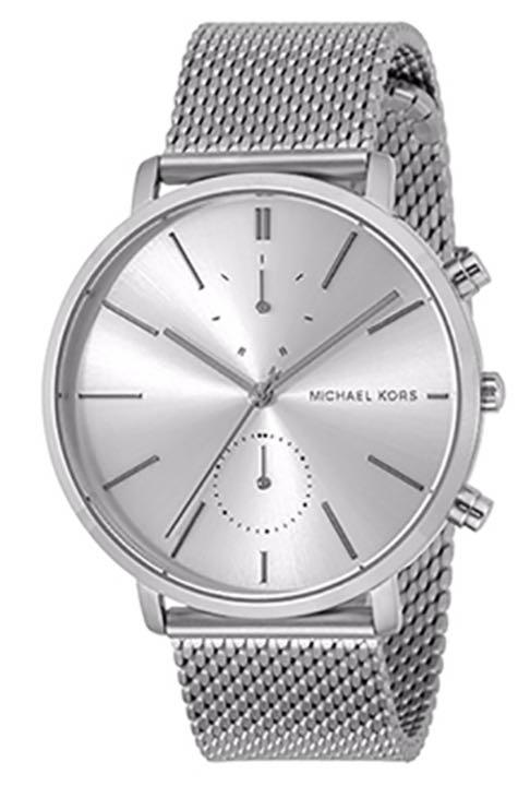  Shop Authentic Michael Kors Jaryn Silver Dial Silver Mesh Bracelet Watch for Men - MK8541 - Luxxuri