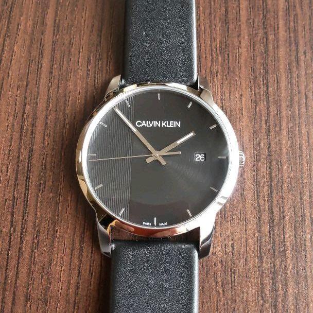  Shop Authentic Calvin Klein City Quartz Black Dial Black Leather Strap Watch for Men - K2G2G1C1 - Luxxuri