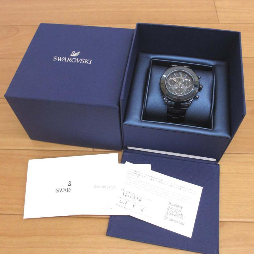  Shop Authentic Swarovski Octea Lux Sport Chronograph Blue Dial Blue Steel Strap Watch for Women - 5610475 - Luxxuri