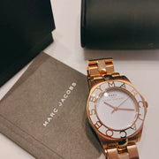  Shop Authentic Marc Jacobs Blade White Dial Gold Steel Strap Watch for Women - MBM3075 - Luxxuri