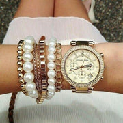  Shop Authentic Michael Kors Parker Gold DIal Gold Steel Strap Watch for Women - MK5842 - Luxxuri