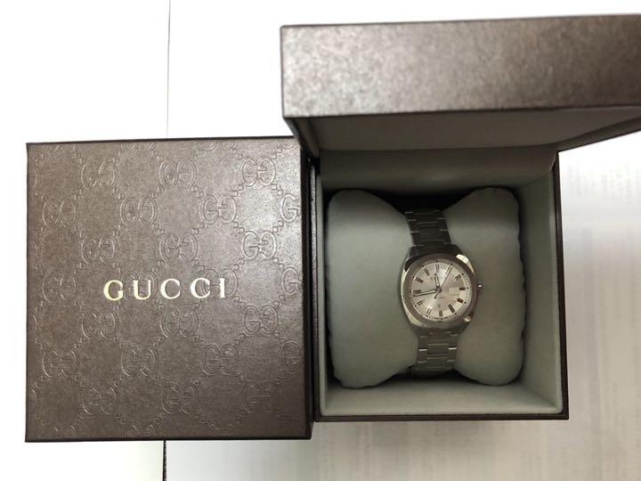  Shop Authentic Gucci G Timeless GG2570 Silver Dial Silver Steel Strap Watch For Men - YA142402 - Luxxuri