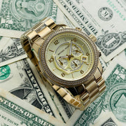  Shop Authentic Michael Kors Runway Gold Dial Gold Steel Strap Watch for Women - MK5575 - Luxxuri