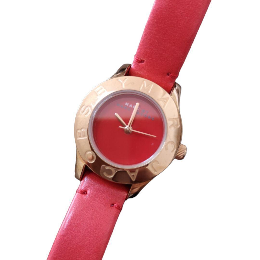  Shop Authentic Marc Jacobs Blade Red Dial Red Leather Strap Watch for Women - MBM1210 - Luxxuri