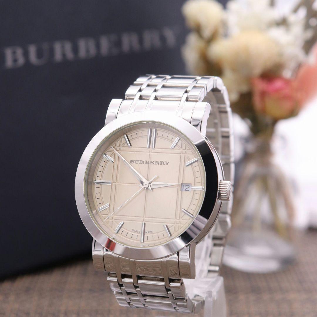  Shop Authentic Burberry Heritage Collection Rose Gold Dial Silver Steel Strap Watch for Men - BU1352 - Luxxuri