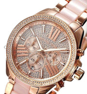  Shop Authentic Michael Kors Wren Crystals Rose Gold Dial Rose Gold Steel Strap Watch for Women - MK6096 - Luxxuri