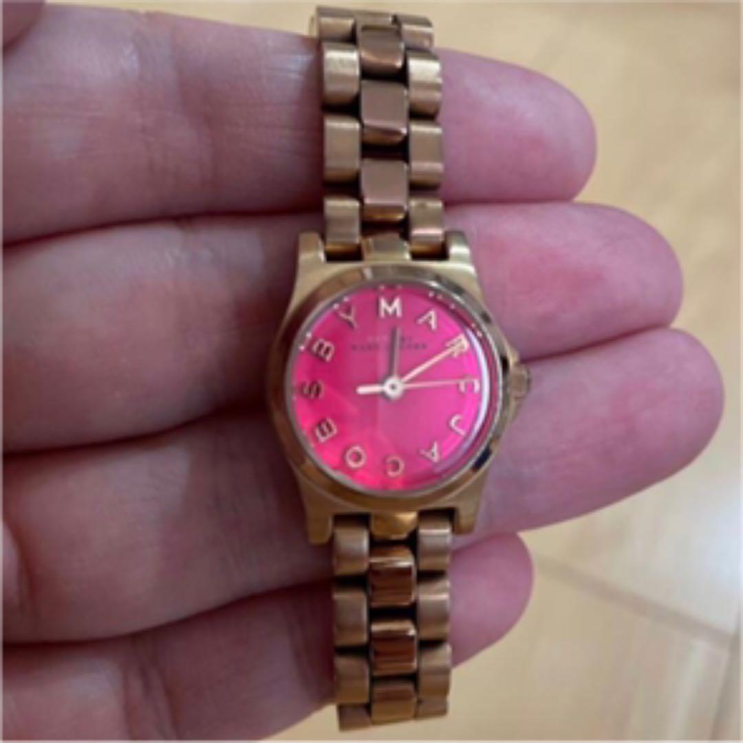  Shop Authentic Marc Jacobs Henry Dinky Pink Dial Rose Gold Steel Strap Watch for Women - MBM3203 - Luxxuri
