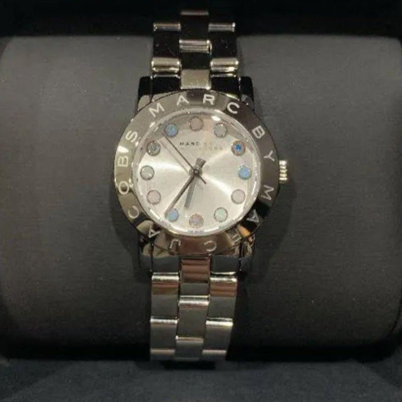  Shop Authentic Marc Jacobs Amy White Dial Silver Steel Strap Watch for Women - MBM3217 - Luxxuri
