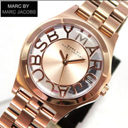  Shop Authentic Marc Jacobs Henry Rose Gold Dial Rose Gold Steel Strap Watch for Women - MBM3293 - Luxxuri