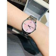  Shop Authentic Calvin Klein Simplicity Pink Dial Silver Steel Strap Watch for Women - K432314E - Luxxuri