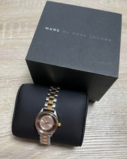  Shop Authentic Marc Jacobs Tether Transparent White Dial Two Tone Steel Strap Watch for Women - MBM3418 - Luxxuri