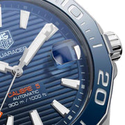  Shop Authentic Tag Heuer Aquaracer Calibre 5 Blue Dial Blue Silicone Strap Watch for Men -  WAY211C.FT6155 - Luxxuri