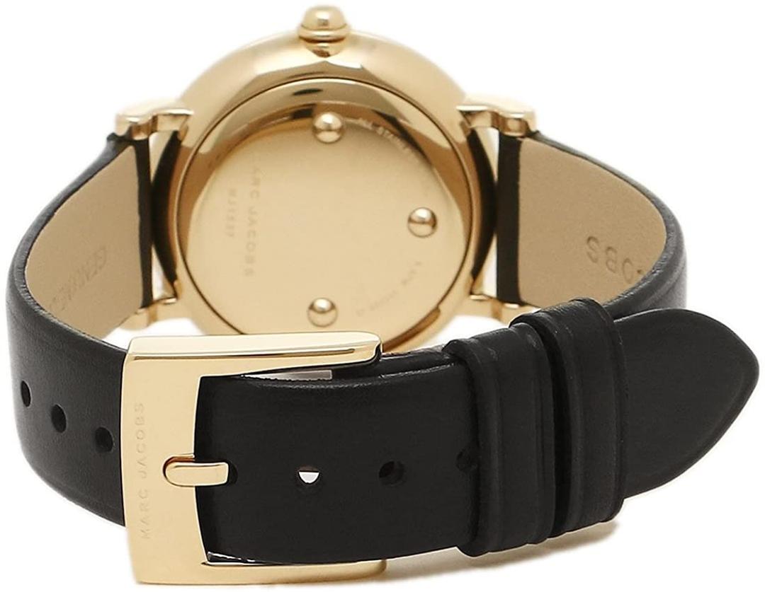  Shop Authentic Marc Jacobs Roxy White Dial Black Leather Strap Watch for Women - MJ1537 - Luxxuri