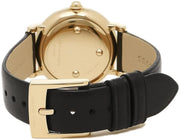  Shop Authentic Marc Jacobs Roxy White Dial Black Leather Strap Watch for Women - MJ1537 - Luxxuri