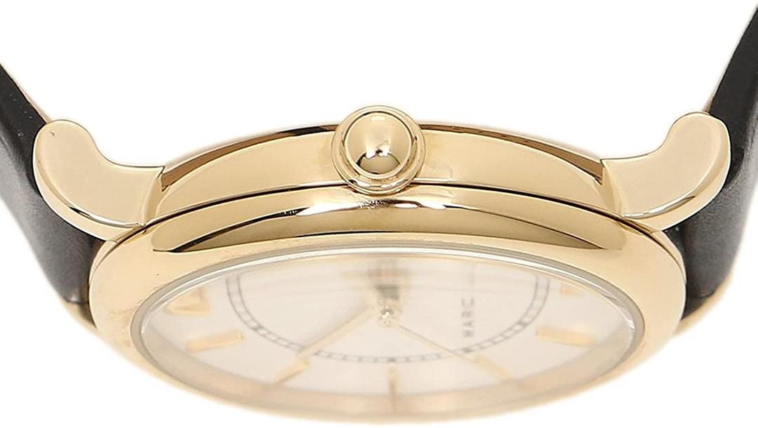  Shop Authentic Marc Jacobs Roxy White Dial Black Leather Strap Watch for Women - MJ1537 - Luxxuri