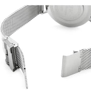  Shop Authentic Daniel Wellington Petite Sterling Quartz White Dial Silver Mesh Bracelet Watch For Men - DW00100306 - Luxxuri