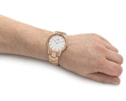  Shop Authentic Daniel Wellington Iconic Link White Dial Rose Gold Steel Strap Watch For Women - DW00100209 - Luxxuri