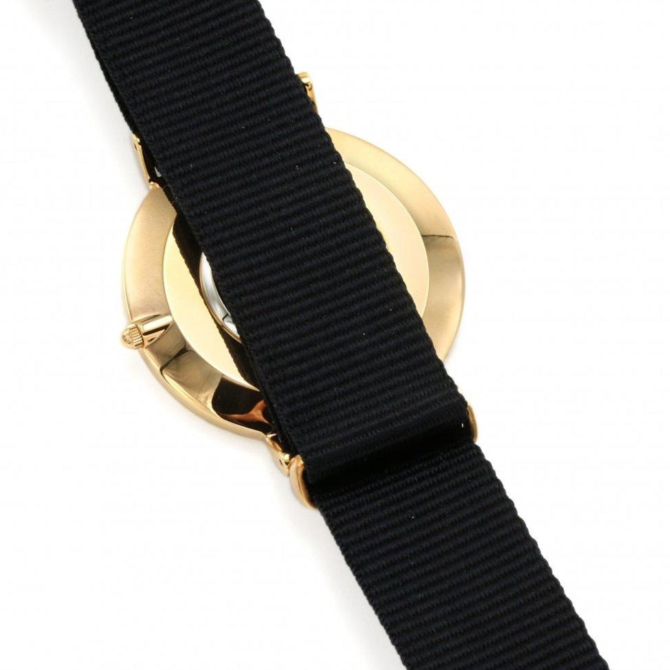  Shop Authentic Daniel Wellington Classic Cornwall White Dial Black Nylon Strap Watch For Men - DW00100257 - Luxxuri