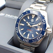  Shop Authentic Tag Heuer Aquaracer Blue Dial Watch for Men - WAY211C.BA0928 - Luxxuri