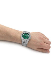  Shop Authentic Bulova Phantom Classic Baguette Green Dial Silver Steel Strap Watch for Men - 96A253 - Luxxuri