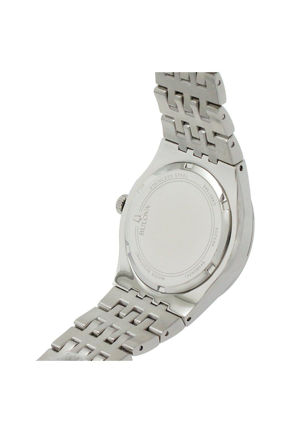  Shop Authentic Bulova Phantom Baguette Crystal Blue Dial Silver Steel Strap Watch for Men - 96A254 - Luxxuri