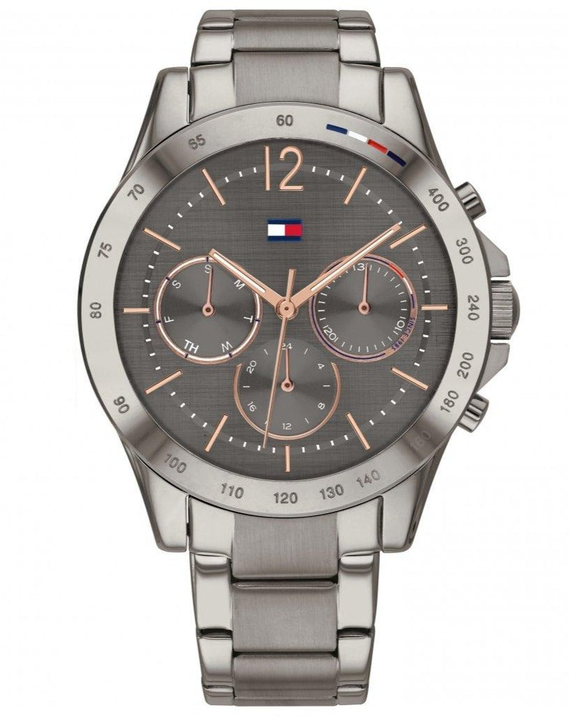  Shop Authentic Tommy Hilfiger Haven Chronograph Quartz Grey Dial Grey Steel Strap Watch For Women - 1782196 - Luxxuri