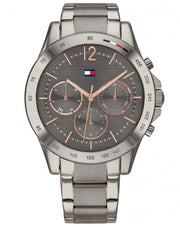  Shop Authentic Tommy Hilfiger Haven Chronograph Quartz Grey Dial Grey Steel Strap Watch For Women - 1782196 - Luxxuri