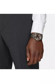  Shop Authentic Versace Viamond Quartz Black Dial Grey Steel Strap Watch For Men - VEPO00520 - Luxxuri