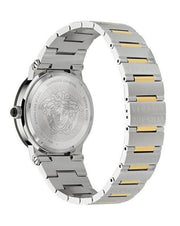  Shop Authentic Versace Greca Logo Moonphase Black Dial Two Tone Steel Strap Watch for Men - VE7G00223 - Luxxuri
