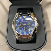  Shop Authentic Emporio Armani Classic Blue Dial Silver Steel Strap Watch For Men - AR1635 - Luxxuri