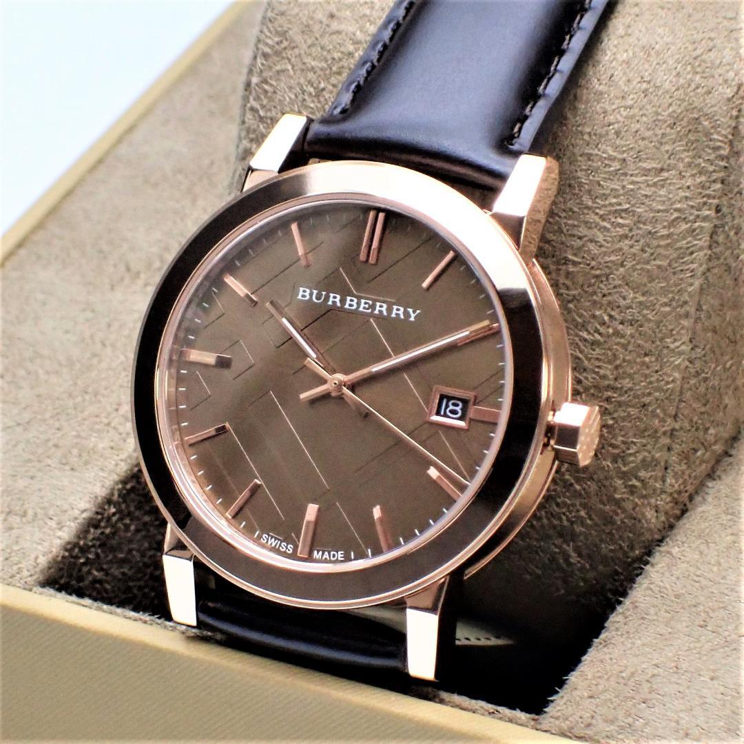  Shop Authentic Burberry The City Brown Dial Brown Leather Strap Watch for Men - BU9013 - Luxxuri