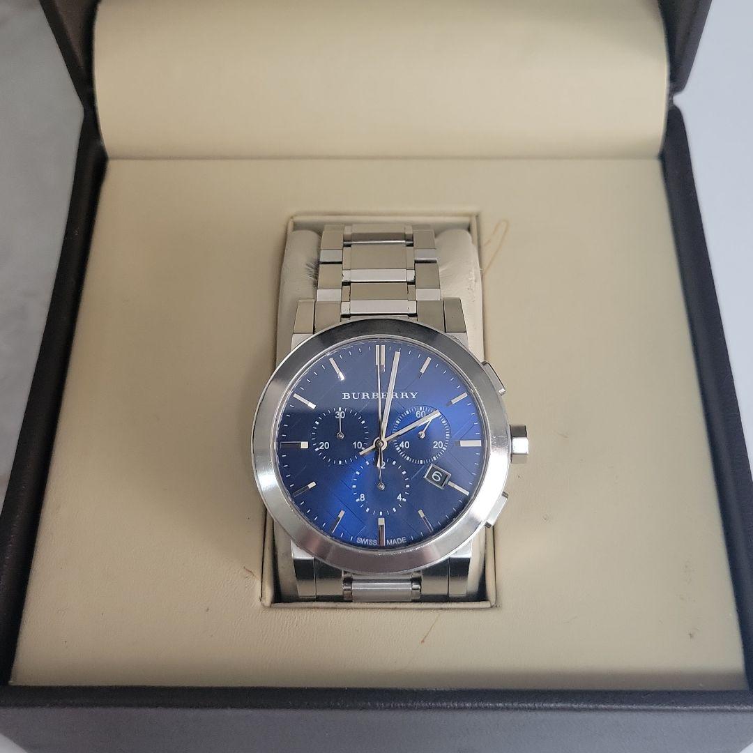  Shop Authentic Burberry The City Blue Dial Silver Steel Strap Watch for Men - BU9363 - Luxxuri