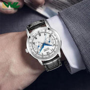  Shop Authentic Citizen Eco Drive Silver Dial Black Leather Strap Watch For Men - AO9000-06B - Luxxuri