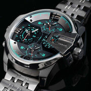  Shop Authentic Diesel Uber Chief Black Dial Grey Stainless Steel Strap Watch For Men - DZ7372 - Luxxuri