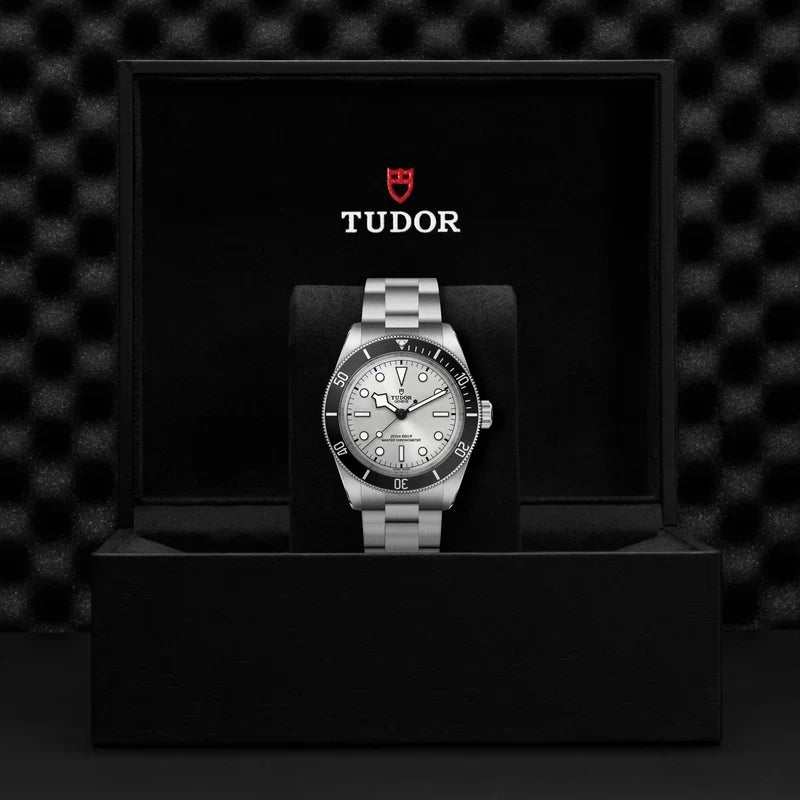 Tudor Black Bay 54 Silver Dial Silver Steel Strap Watch for Men - M7943A1A0NU-0002