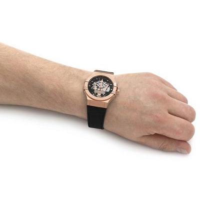 Shop Authentic Maserati Potenza Automatic Skeleton Black Dial Black Leather Strap Watch For Men - R8821108039 - Luxxuri