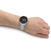  Shop Authentic Maserati SFIDA Chronograph Black Dial Silver Steel Strap Watch For Men - R8873640015 - Luxxuri