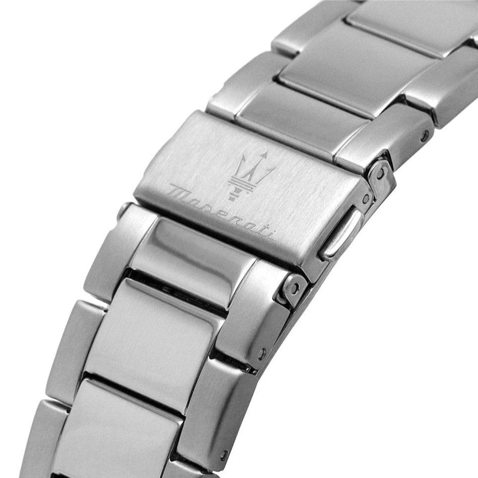  Shop Authentic Maserati SFIDA Chronograph Black Dial Silver Steel Strap Watch For Men - R8873640015 - Luxxuri