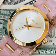  Shop Authentic Michael Kors Delray Rose Gold Dial Pink Steel Strap Watch for Women - MK4316 - Luxxuri
