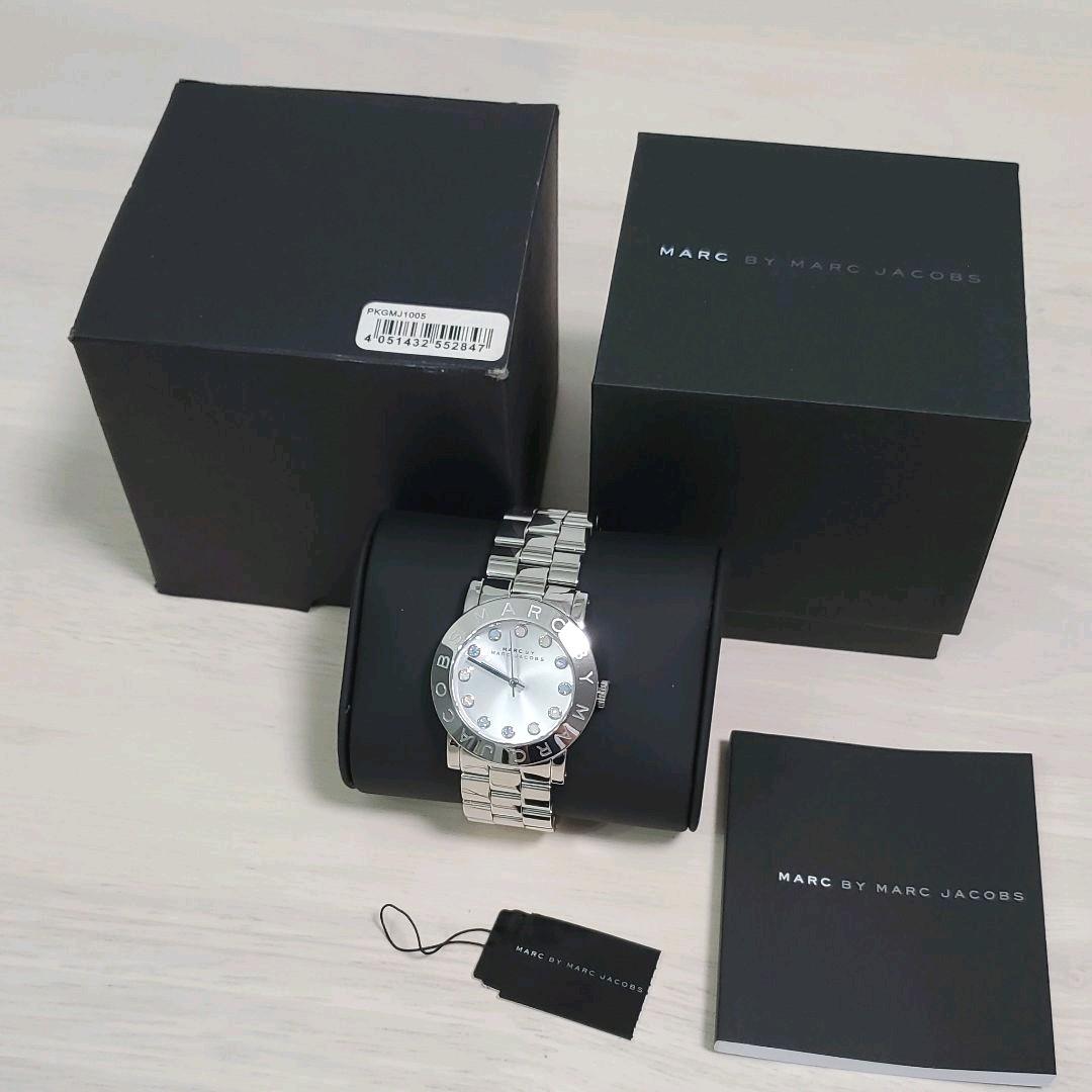 Shop Authentic Marc Jacobs Amy Dexter Silver Dial Silver Steel Strap Watch for Women - MBM3214 - Luxxuri