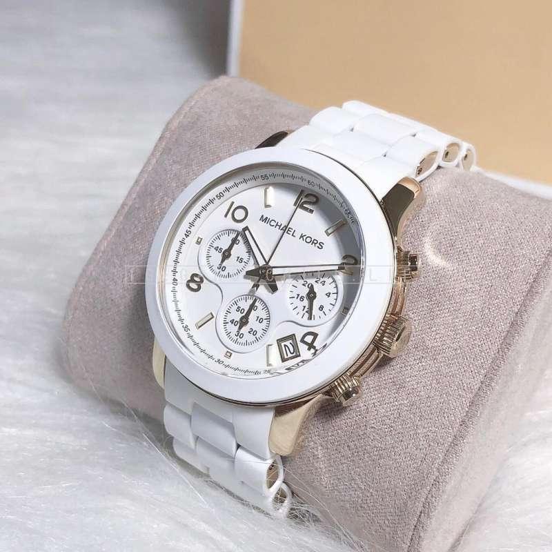  Shop Authentic Michael Kors Runway White Dial White Steel Strap Watch for Women - MK5145 - Luxxuri
